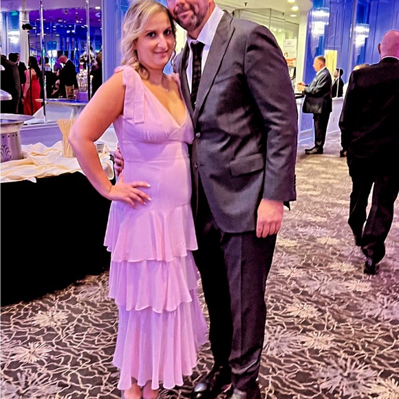 Light Pink Tiered Dress - Picture 6 of 7